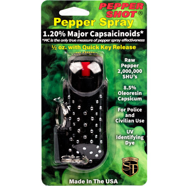 Pepper Shot 1.2% MC 1/2 Oz Halo Rhinestone Holster